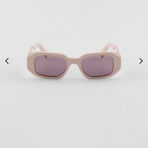 Prada Symbole Sunglasses Tan with Plum Lenses